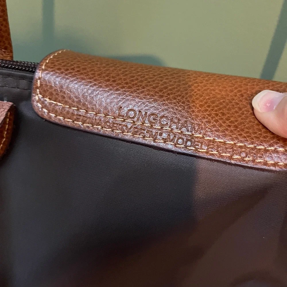 Longchamp Lepliage Brown and Tan Tote Bag (Large) - Picture 4 of 7